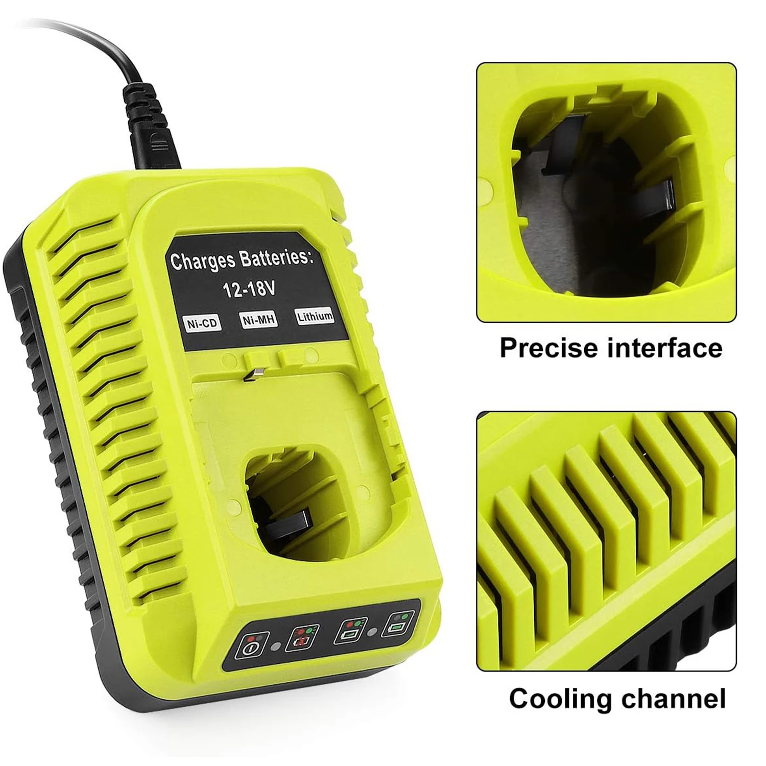 Cargador batería Ryobi Li-ion compatible con herramientas - imagen 4