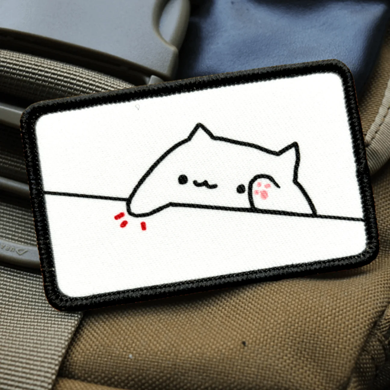 Parche Bongo Fat Cat variante de diseño 2