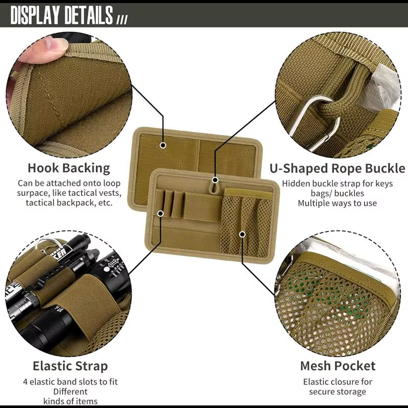Bolsa táctica organizador modular con inserto y cierre de gancho - imagen 2