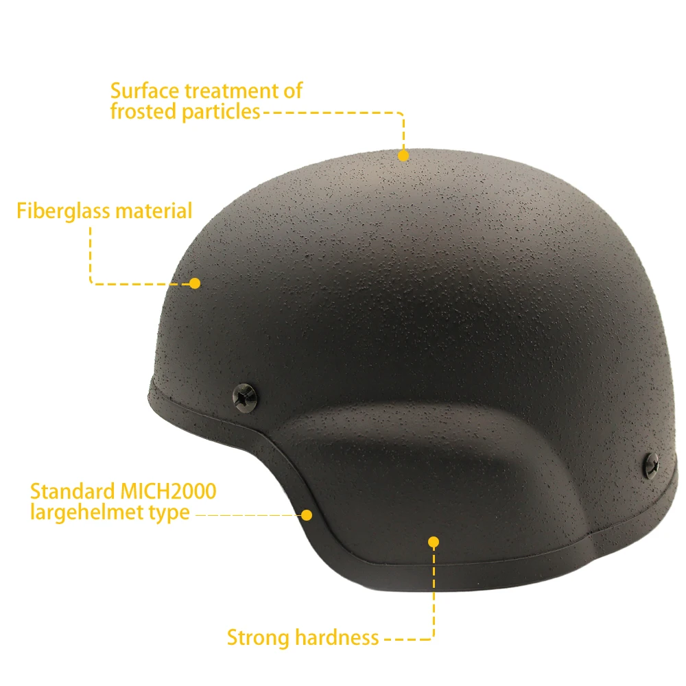 Casco táctico JOAXOR Mich2000 en fibra de vidrio con suspensión ajustable