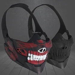 Rebel máscara táctica media cara calavera cosplay Halloween airsoft