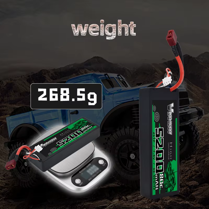 Batería Lipo 2S VSVAW 7,4V con enchufe T para vehículos RC