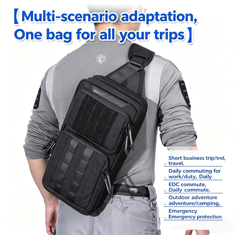 Bolsa Táctica Hombro EDC – Organizador Militar para Senderismo y Ciclismo - imagen 4