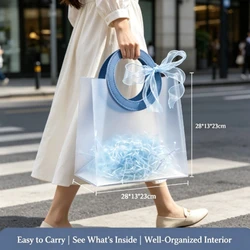 Bolsas de regalo transparentes de PP esmerilado creativas para eventos