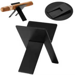 Soporte exhibidor plegable de acero inoxidable para puros