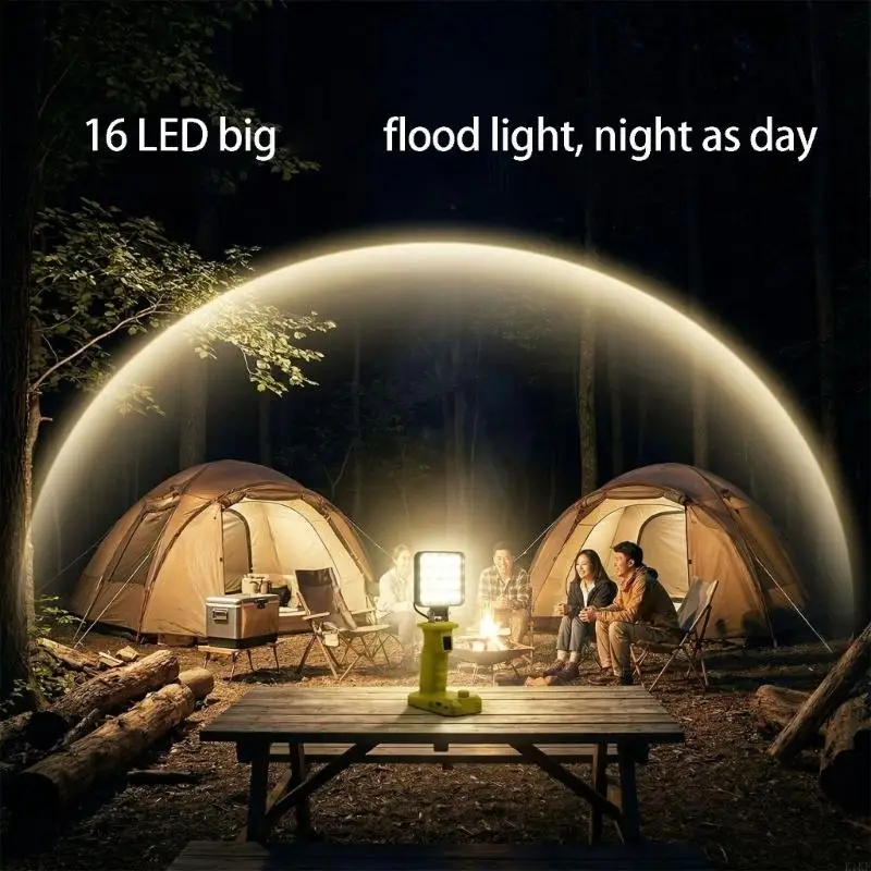 Luz de trabajo LED con USB carga rápida y brillo ajustable