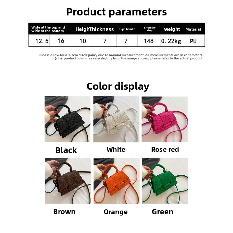 Bolso bandolera mini mujer estilo táctico, cierre seguro - imagen 2