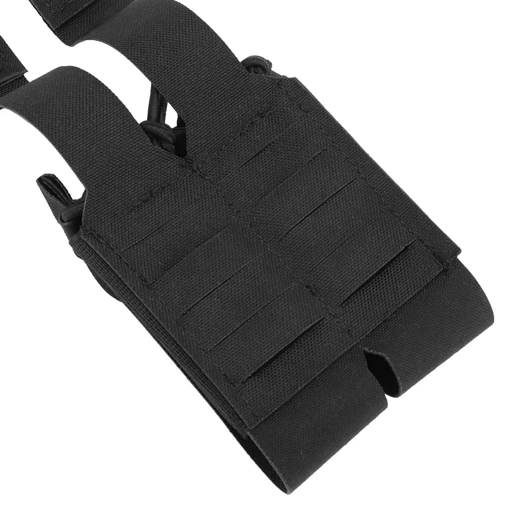 Funda táctica MOLLE DPMP doble para cargadores de pistola abierta - imagen 5