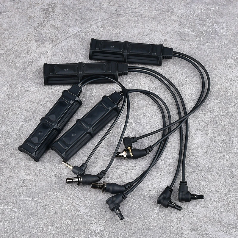 Interruptor táctico presión doble para láser – Riel Picatinny y conector Crane SF