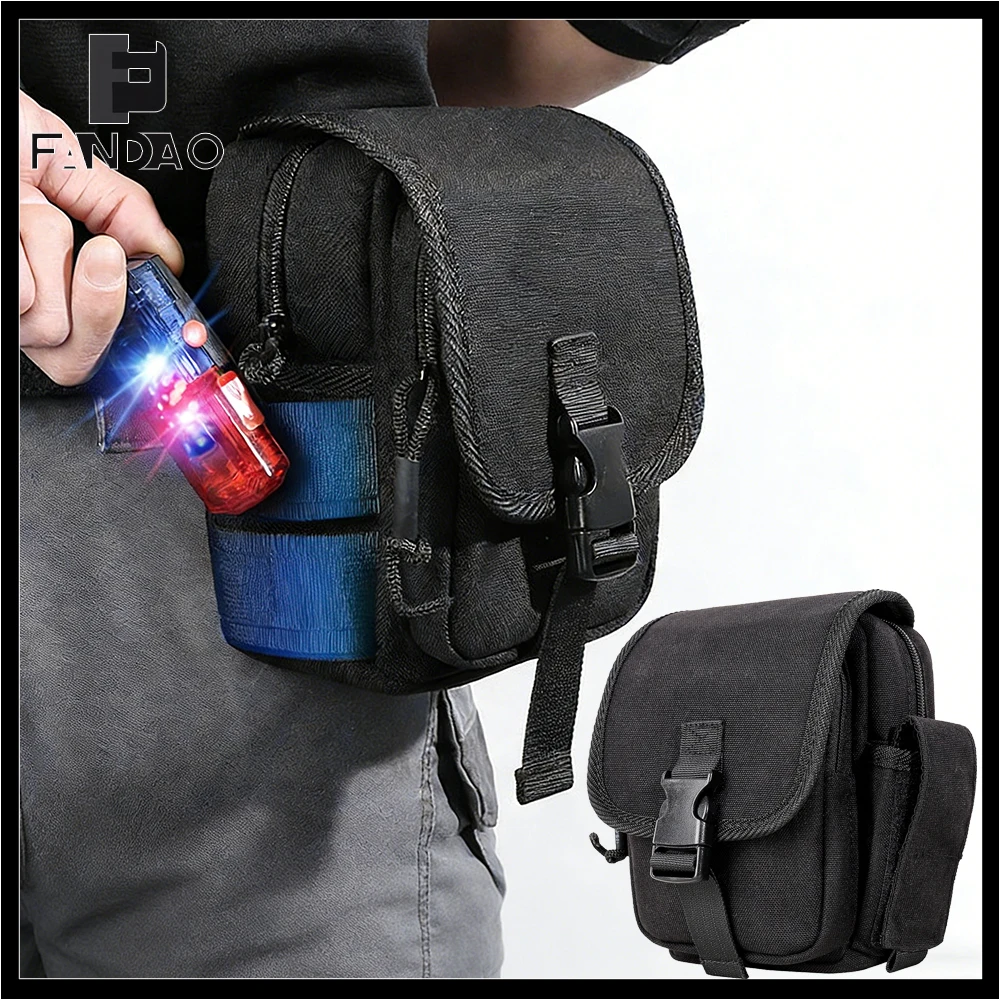 Riñonera táctica MOLLE EDC de cintura con cremallera y compartimentos - imagen 2