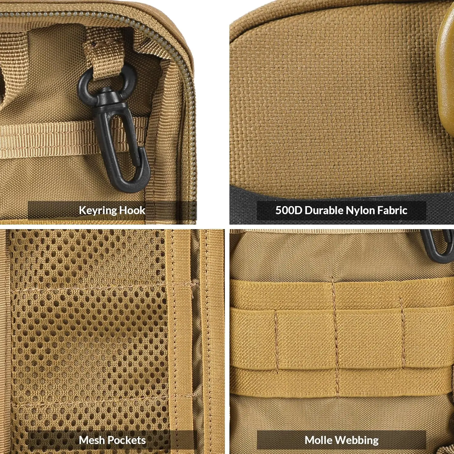 VOTAGOO EDC bolsa organizadora MOLLE de bolsillo táctica nailon - imagen 4
