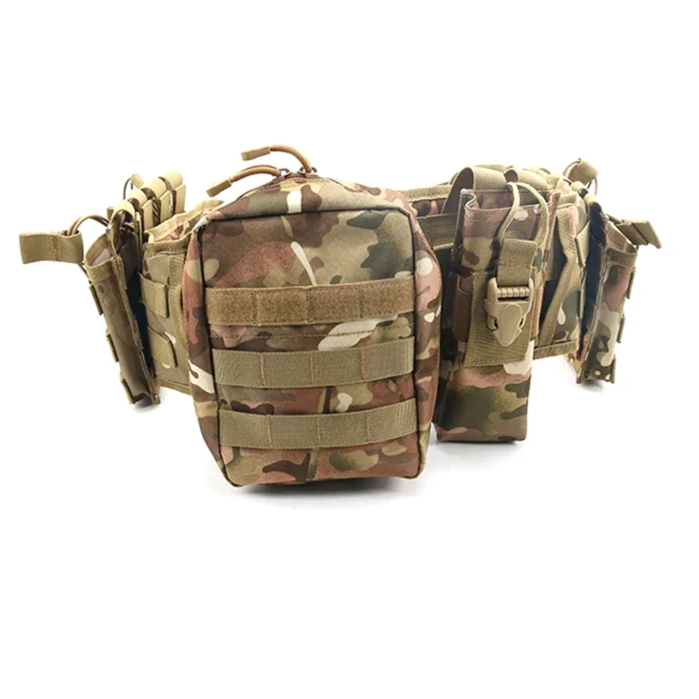 Cinturón táctico MOLLE multifunción para caza y bolsa accesorios - imagen 5