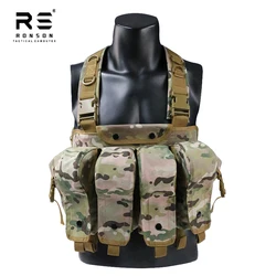 Chaleco táctico MOLLE camuflaje mexicano Airsoft ligero AK
