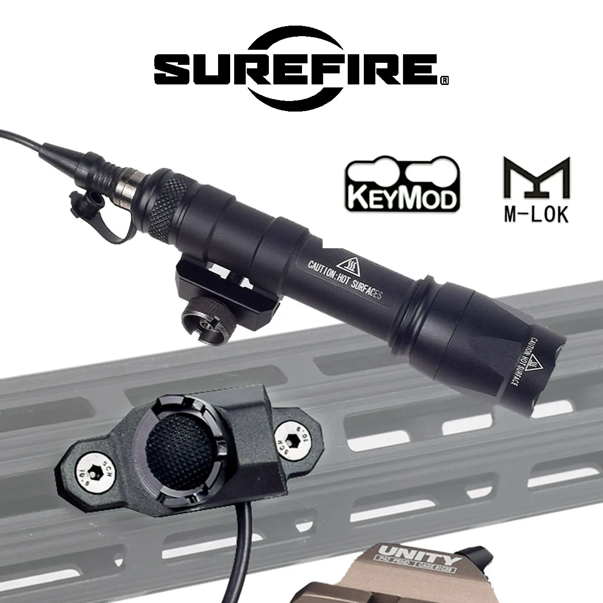 Surefire M300U linterna táctica LED M-LOK doble interruptor - imagen 5
