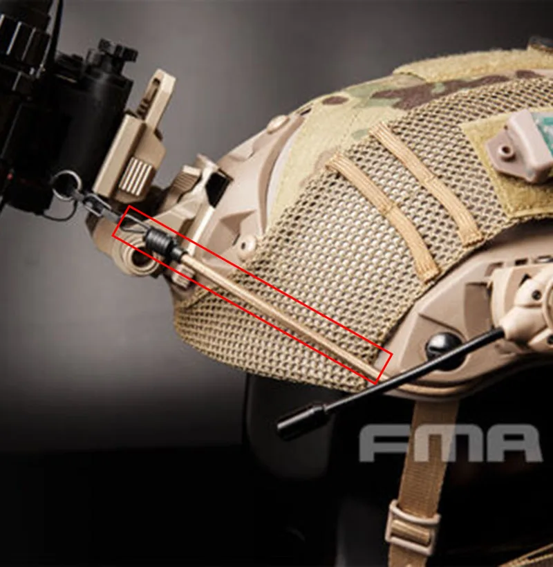 FMA Correas elásticas NVG con gancho y bucle para casco ACH - imagen 4