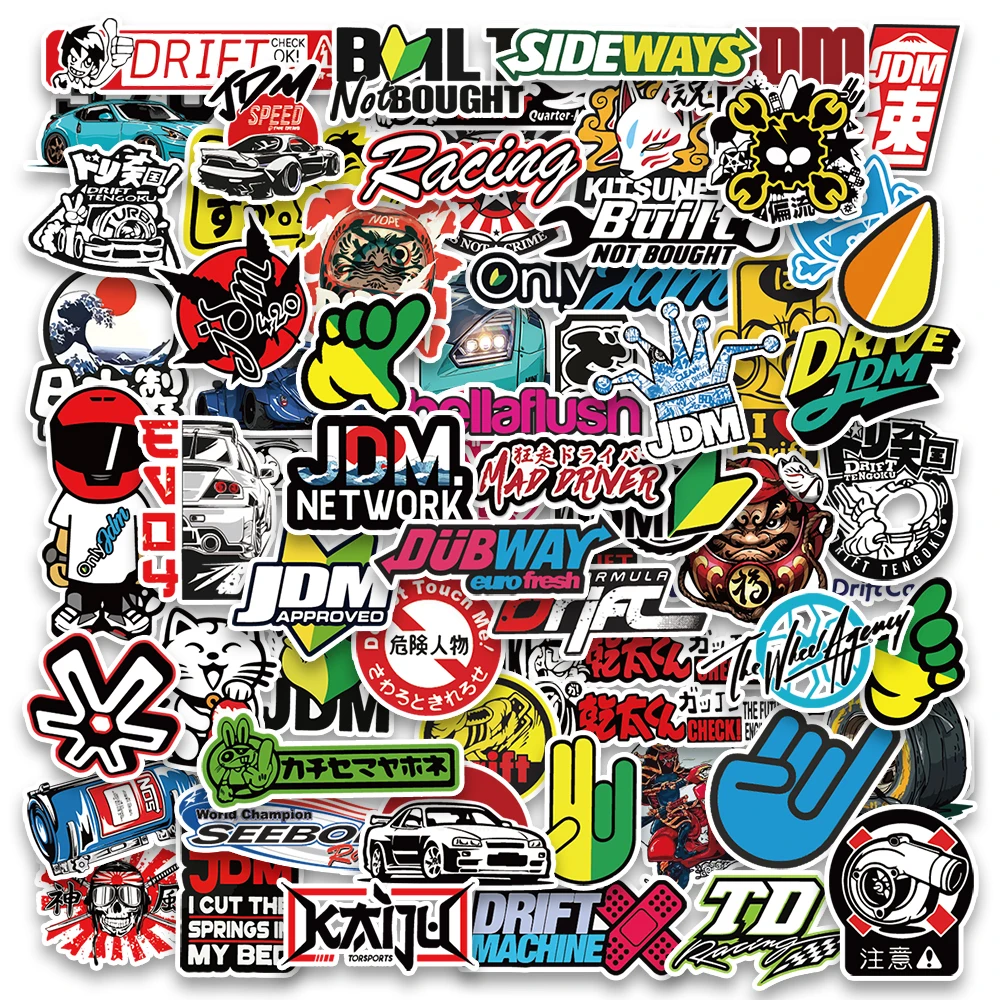 Pegatinas JDM para coches, motos y patinetas – Vinilos decorativos - imagen 2