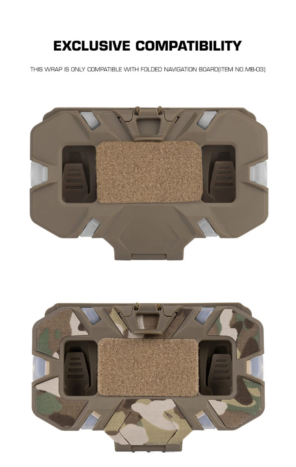 Vista de la funda plegable