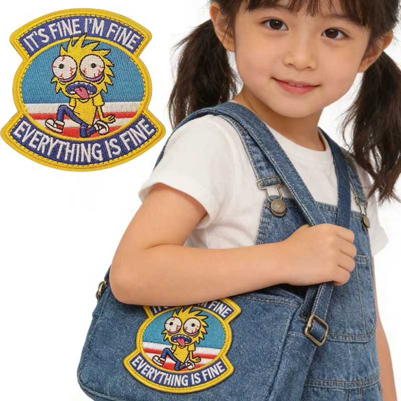 Parche bordado táctico gancho y bucle – para chaqueta y mochila - imagen 2