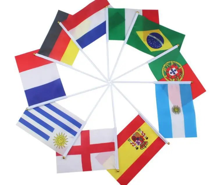Ejemplos de banderas onduladas a mano
