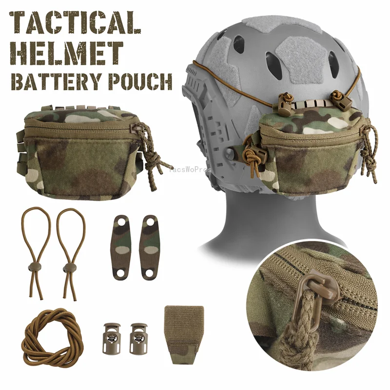 Bolsa táctica NVG para casco FAST – contrapeso y baterías - imagen 5