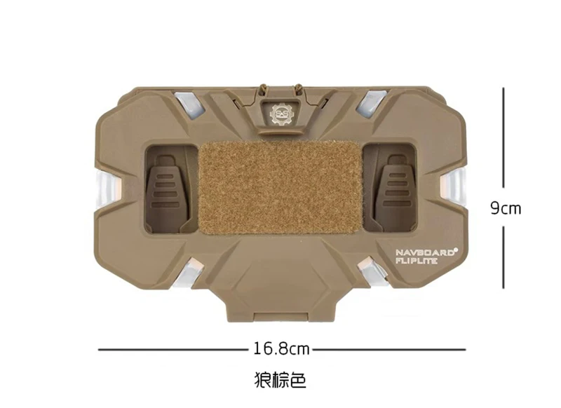 Soporte táctico S&S NavBoard FlipLite montado en chaleco