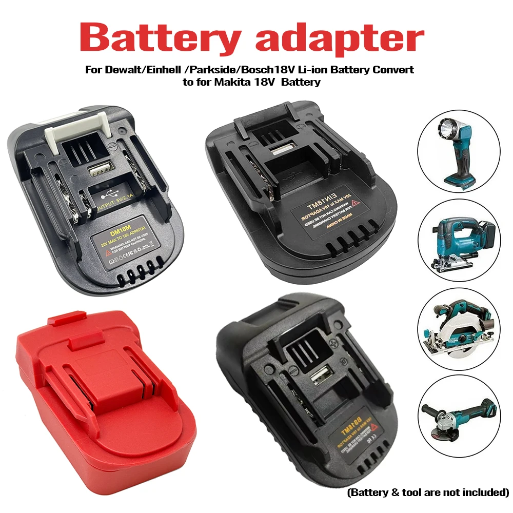Adaptador batería litio Makita compatible con Dewalt y Bosch - imagen 3