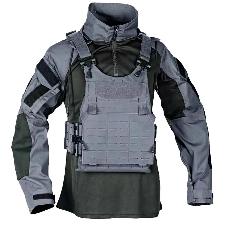 Camiseta táctica de manga larga con capucha camuflaje secado rápido - imagen 5