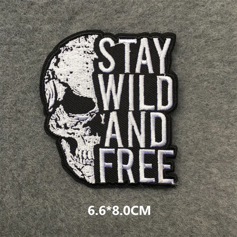 Parche termo adhesivo Punk calavera para ropa táctica - imagen 5