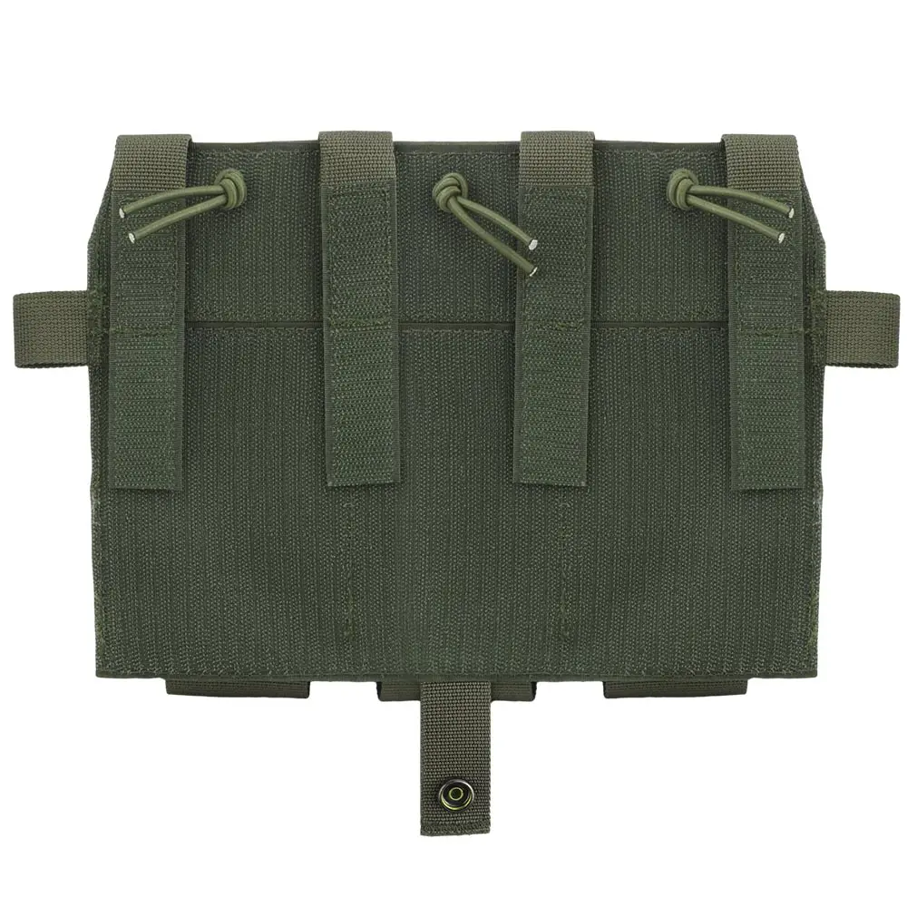 Chaleco táctico ligero MOLLE con solapa frontal y portacargador M4