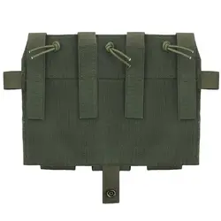 Chaleco táctico ligero MOLLE con solapa frontal y portacargador M4