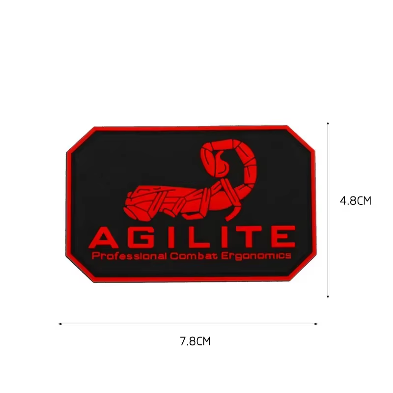 AGILITE Parche escorpión 3D luminoso con velcro