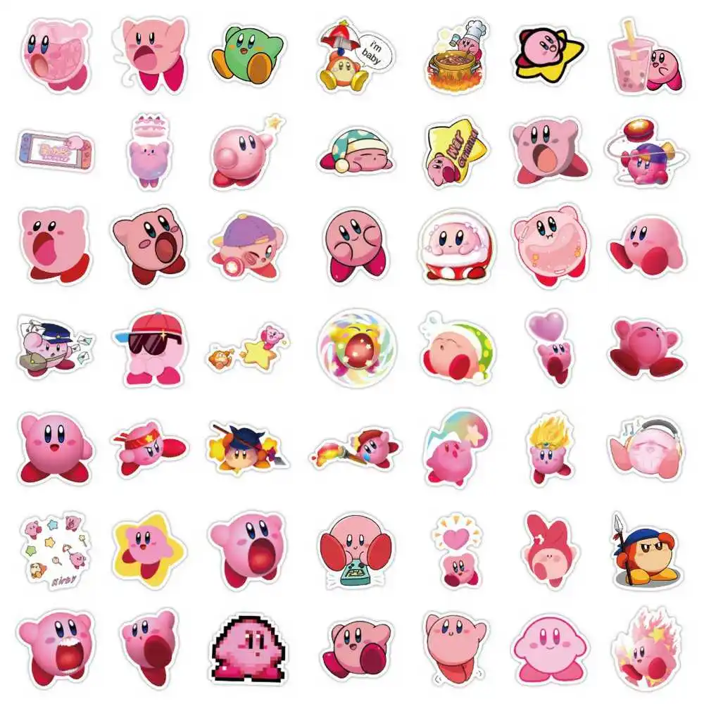 Pegatinas Kirby de dibujos animados estilo tierno para cuadernos - imagen 3