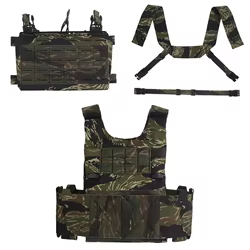 Chaleco Portaplacas LV119 con Cambio Rápido – Tiger Stripe MC