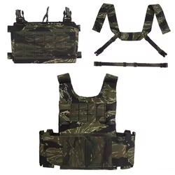 Chaleco Portaplacas LV119 con Cambio Rápido – Tiger Stripe MC