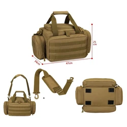 Bolsa táctica MOLLE bandolera para pistola, gran capacidad