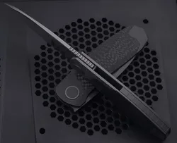 Weimang VENOM cuchillo táctico M390 titanio fibra carbono EDC