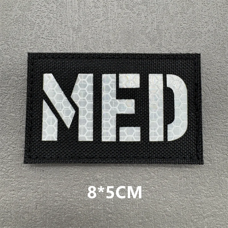 Parche médico táctico IR reflectante – Velcro para chaleco