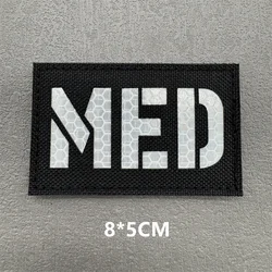 Parche médico táctico IR reflectante – Velcro para chaleco