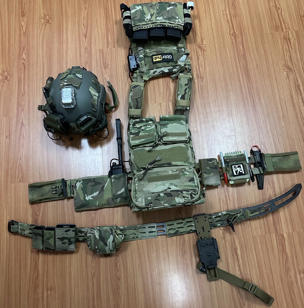 Chaleco táctico Crye Precision estilo con panel trasero y cierre - imagen 2