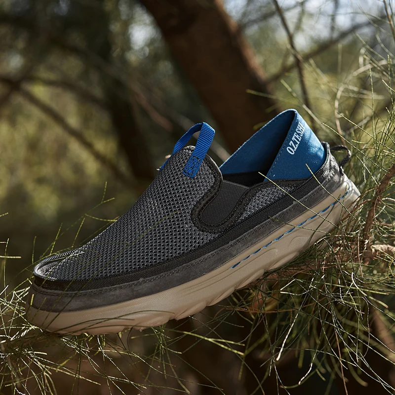 O.Z.TESHI Botas de Trekking Transpirables Malla Hombre