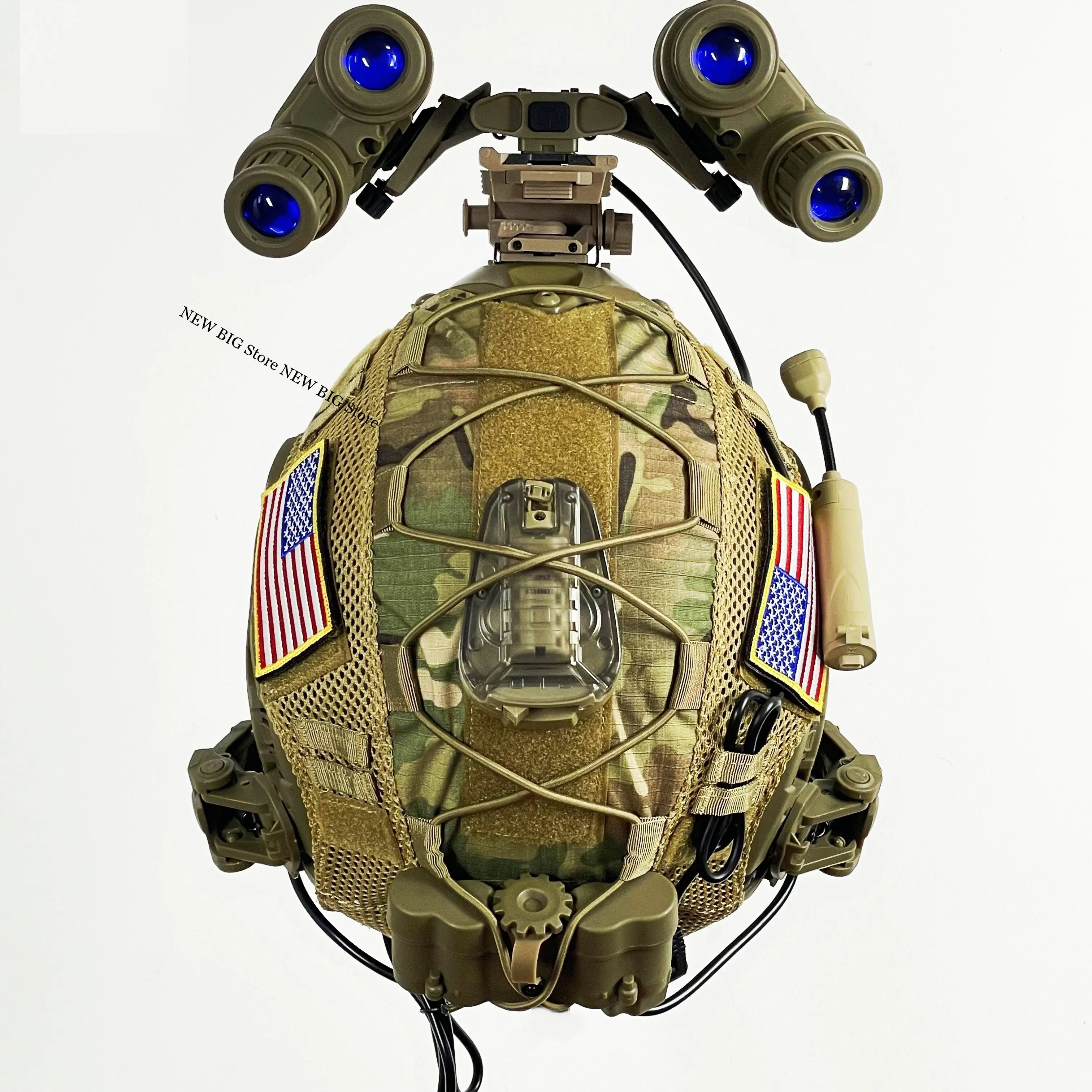 Casco táctico FAST Wargame Design con visor nocturno abatible - imagen 5
