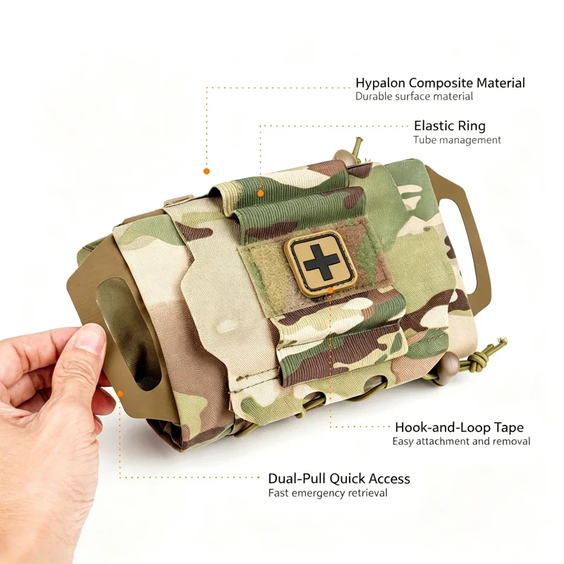 Bolsa médica táctica con sistema MOLLE