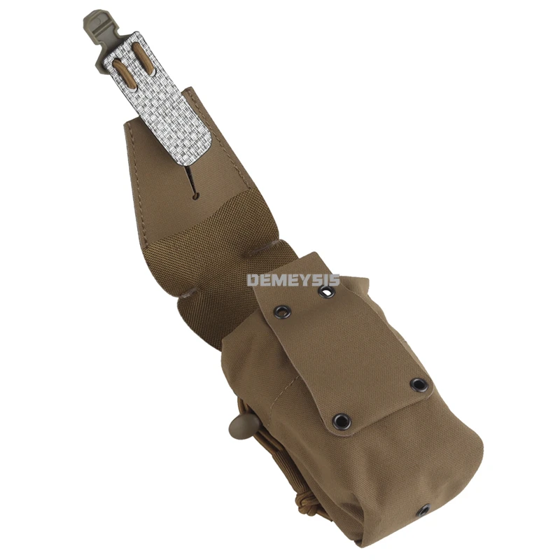 Bolsa táctica MOLLE porta radio exterior con solapa extraíble