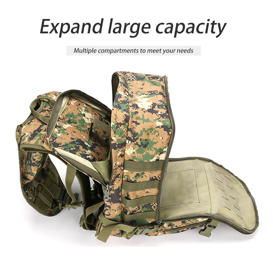 Mochila táctica resistente al desgarro y desgaste para senderismo - imagen 5