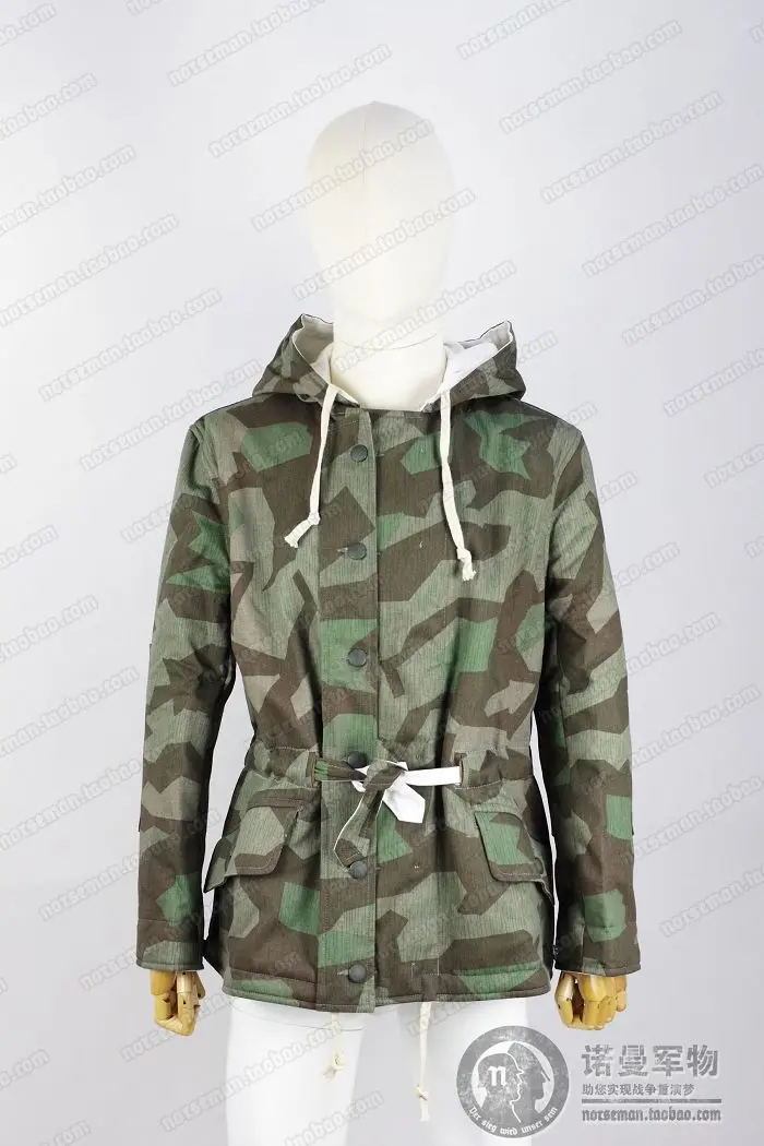 Camuflaje táctico alemán roble hoja reversible de algodón doble