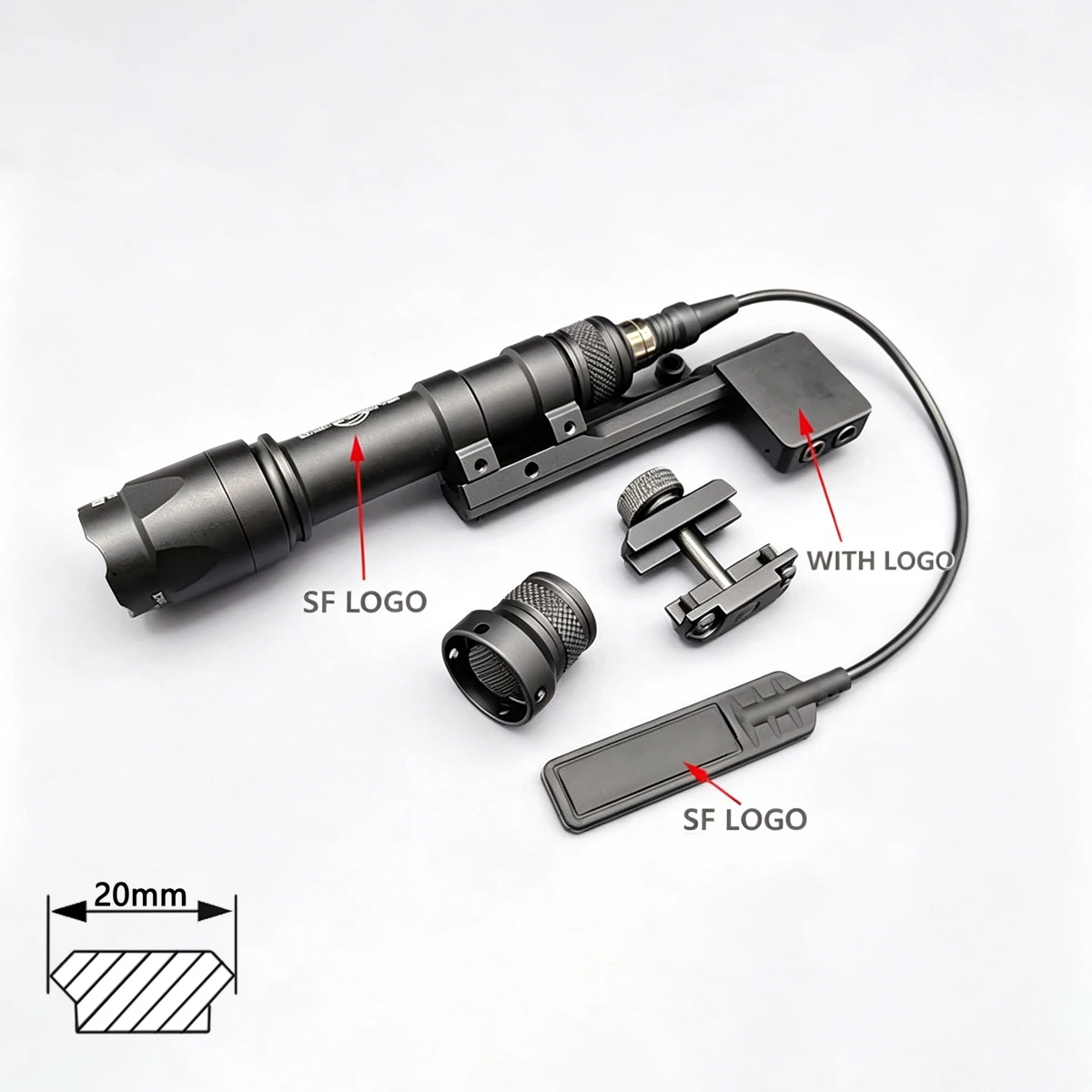 Linterna táctica Surefire M600 Scout con montura M-LOK offset - imagen 5