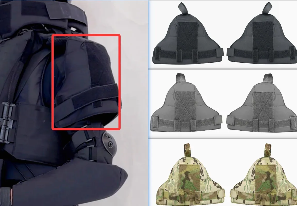 Protectores de hombros y brazos integrados en el chaleco