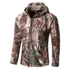 Chaqueta táctica impermeable hombre invierno con capucha senderismo