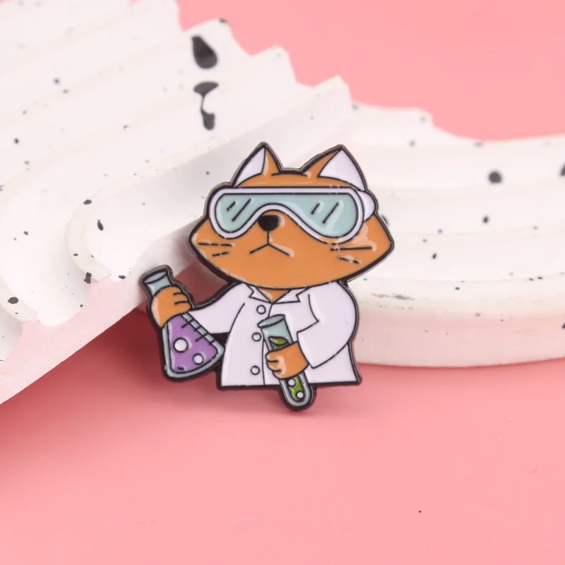 Broche táctico emblema de gato científico experimento - imagen 4