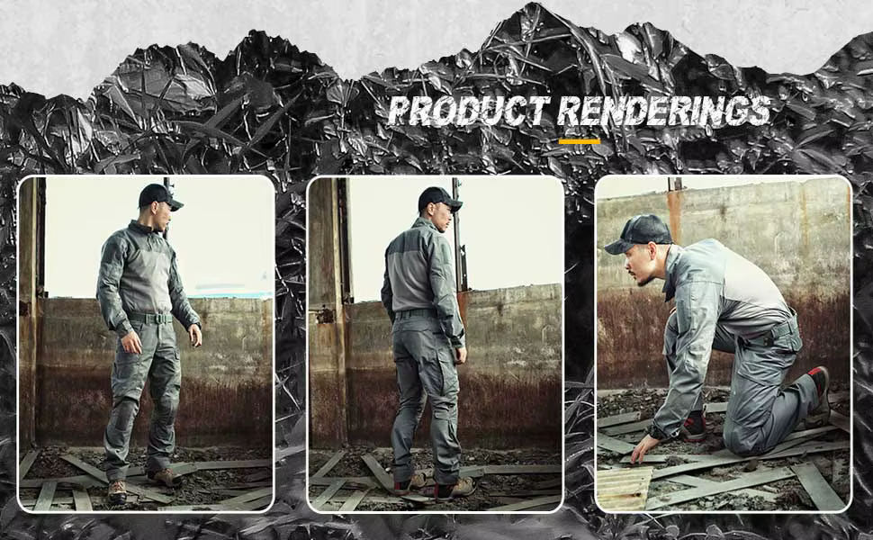 Emersongear pantalones de combate tácticos BDU gris lobo - imagen 5